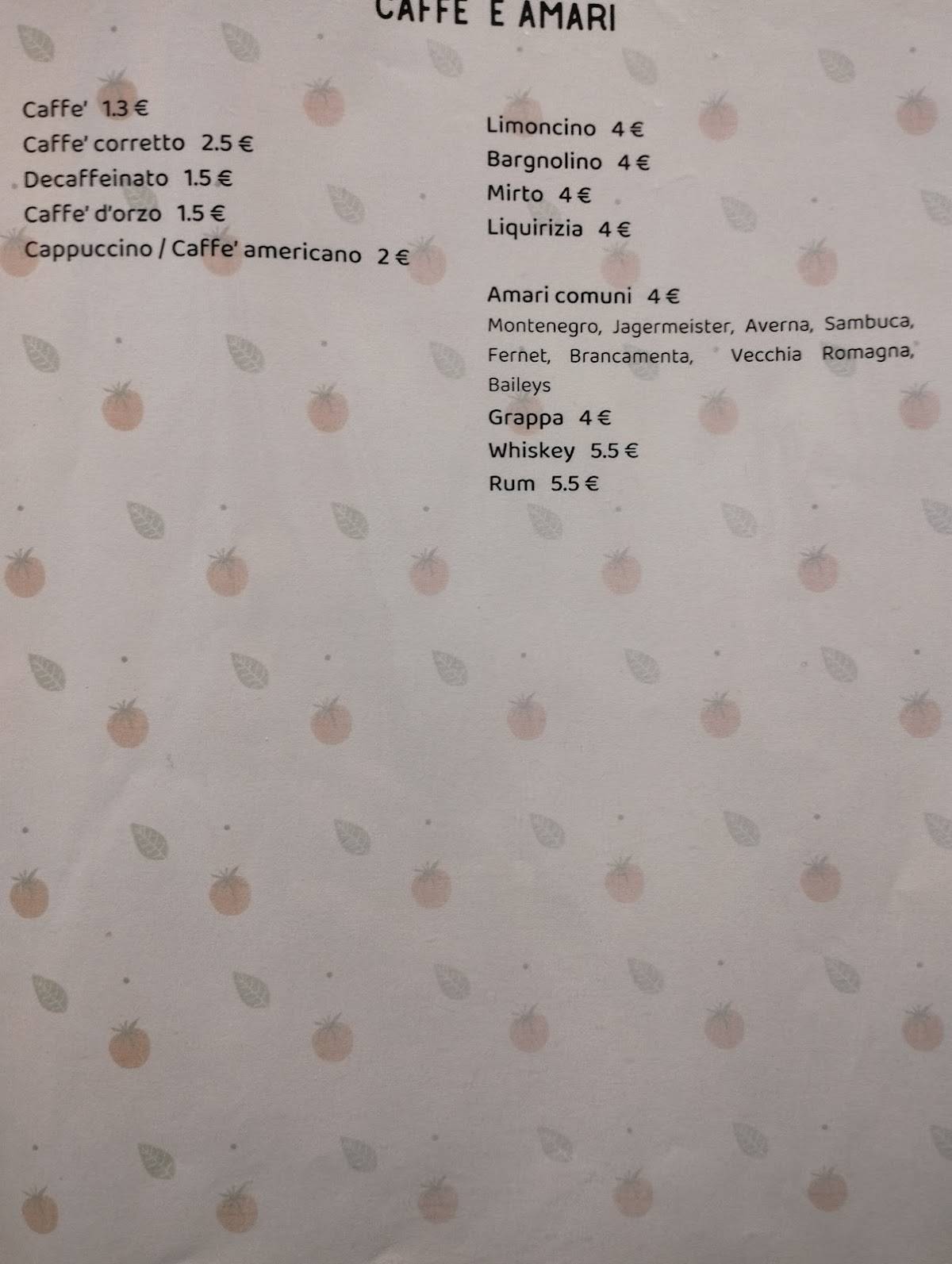 Menu di Pizzeria Da Filo Parma 