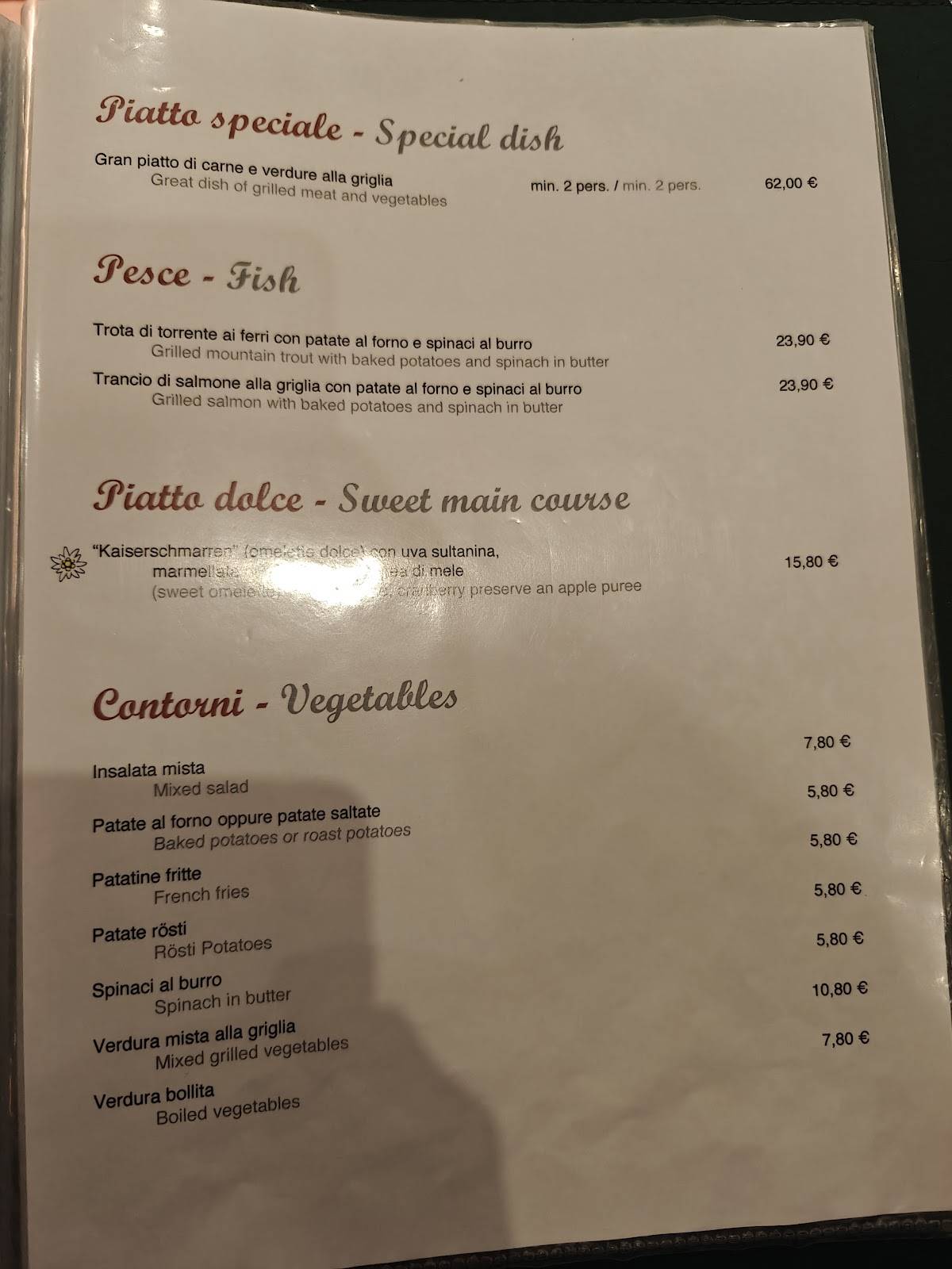 Menu di Pizzeria Fornella 