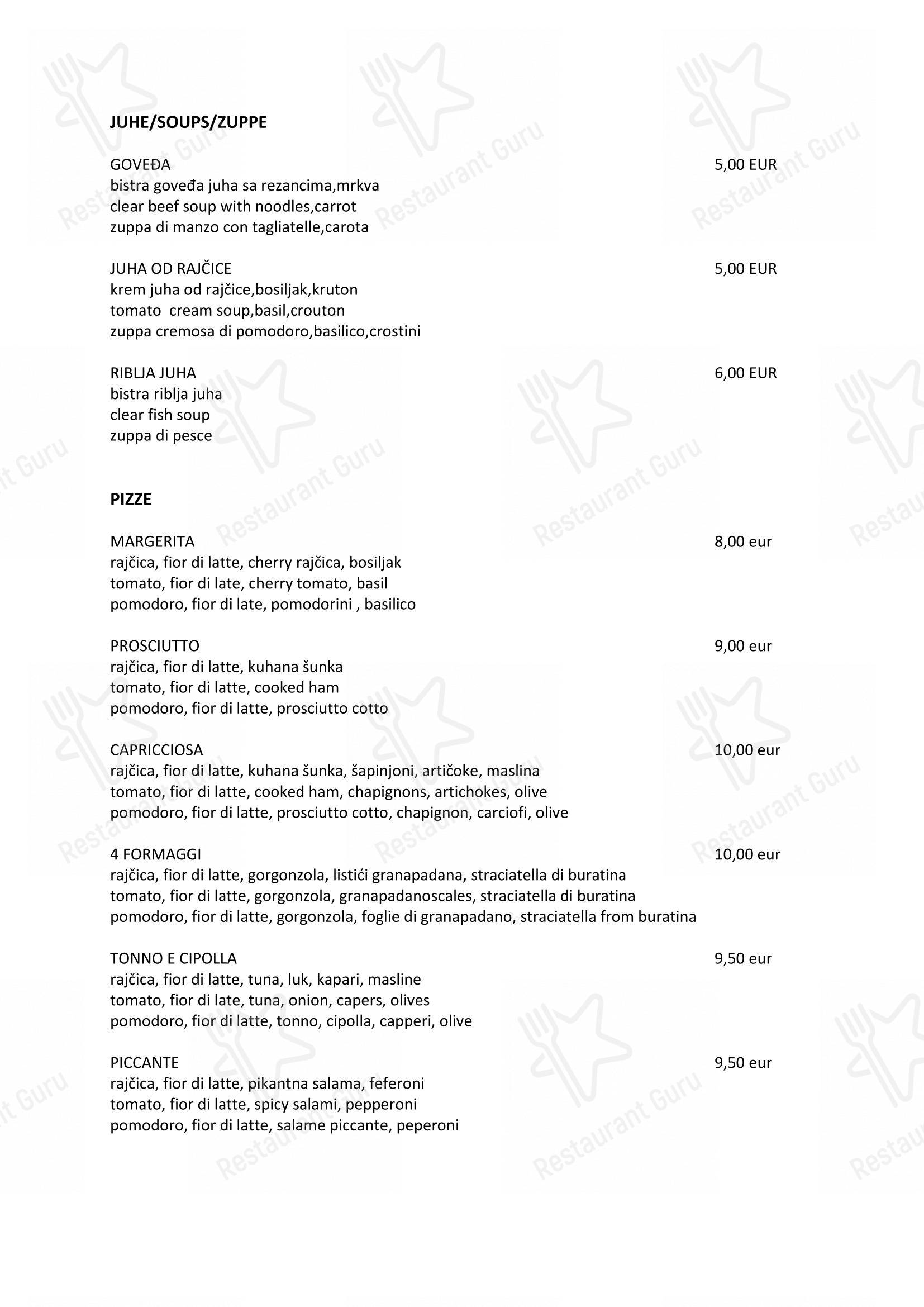 Pizzeria Laco in Cittanova - Menu