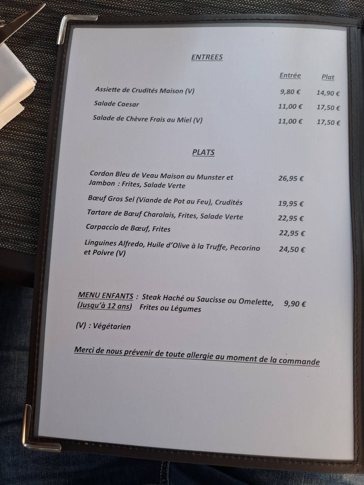 Menu de Le 3