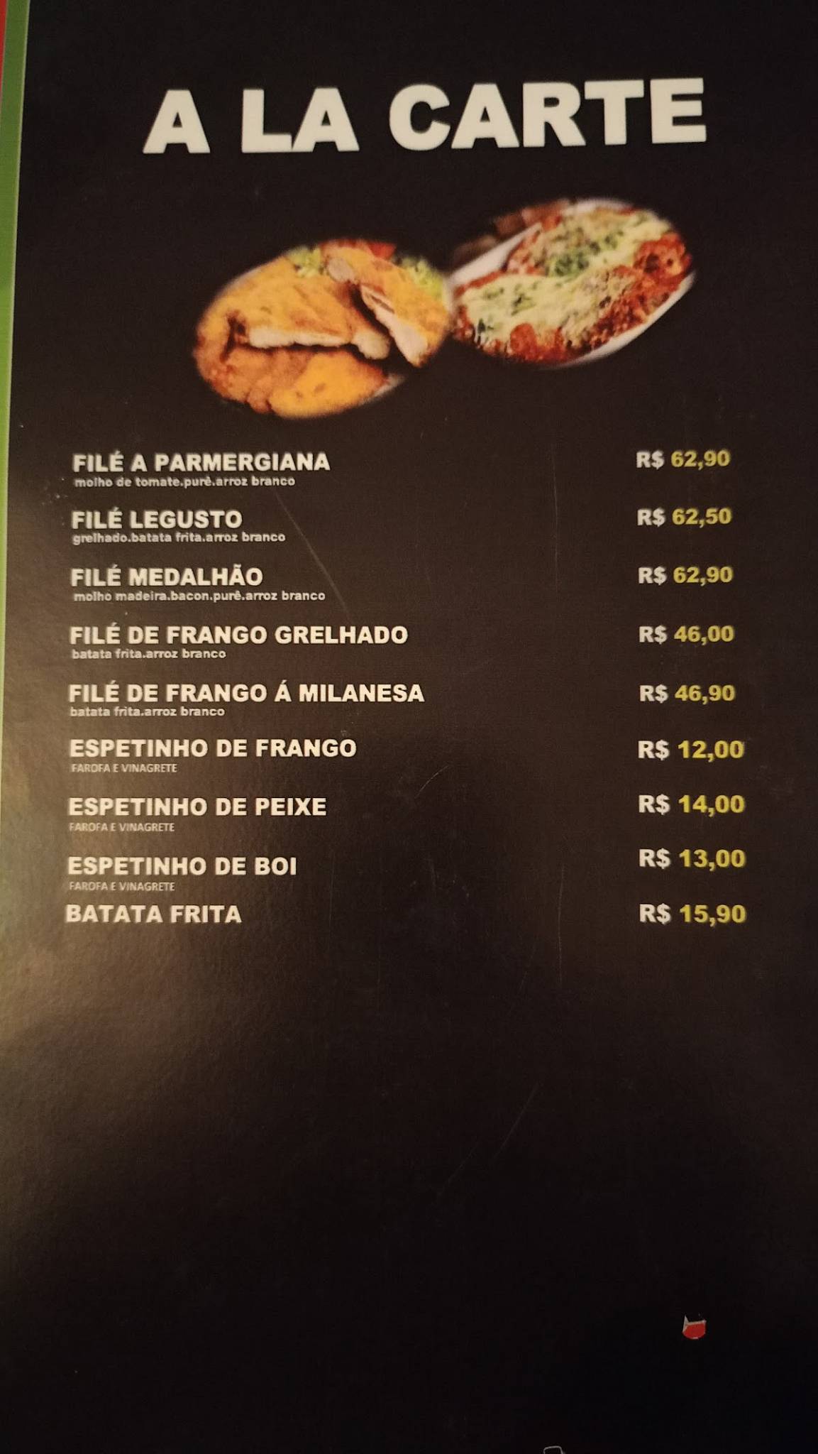 Le Gusto Restaurante & Pizzaria cardápio