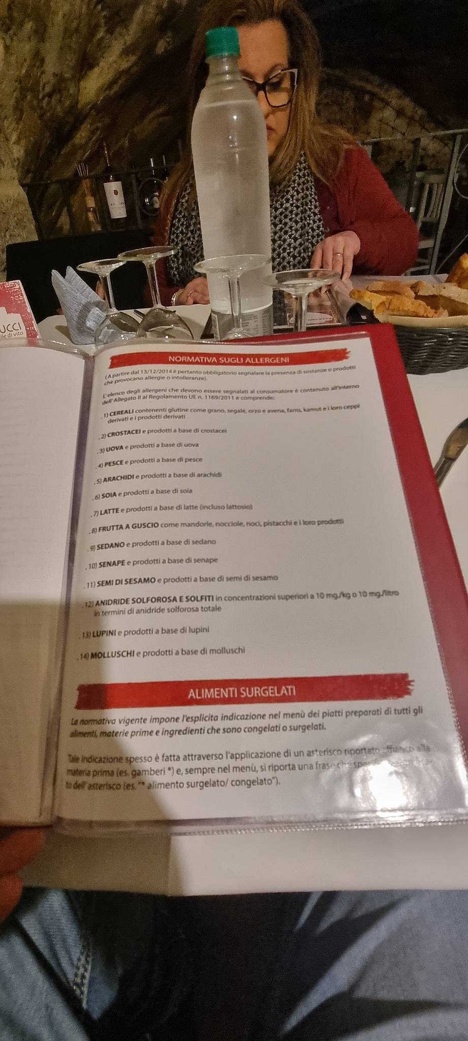 Menu di Palazzo Pucci 