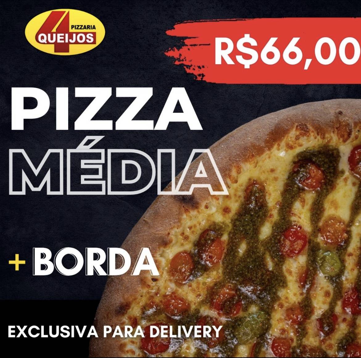 Pizzaria Quatro Queijos cardápio