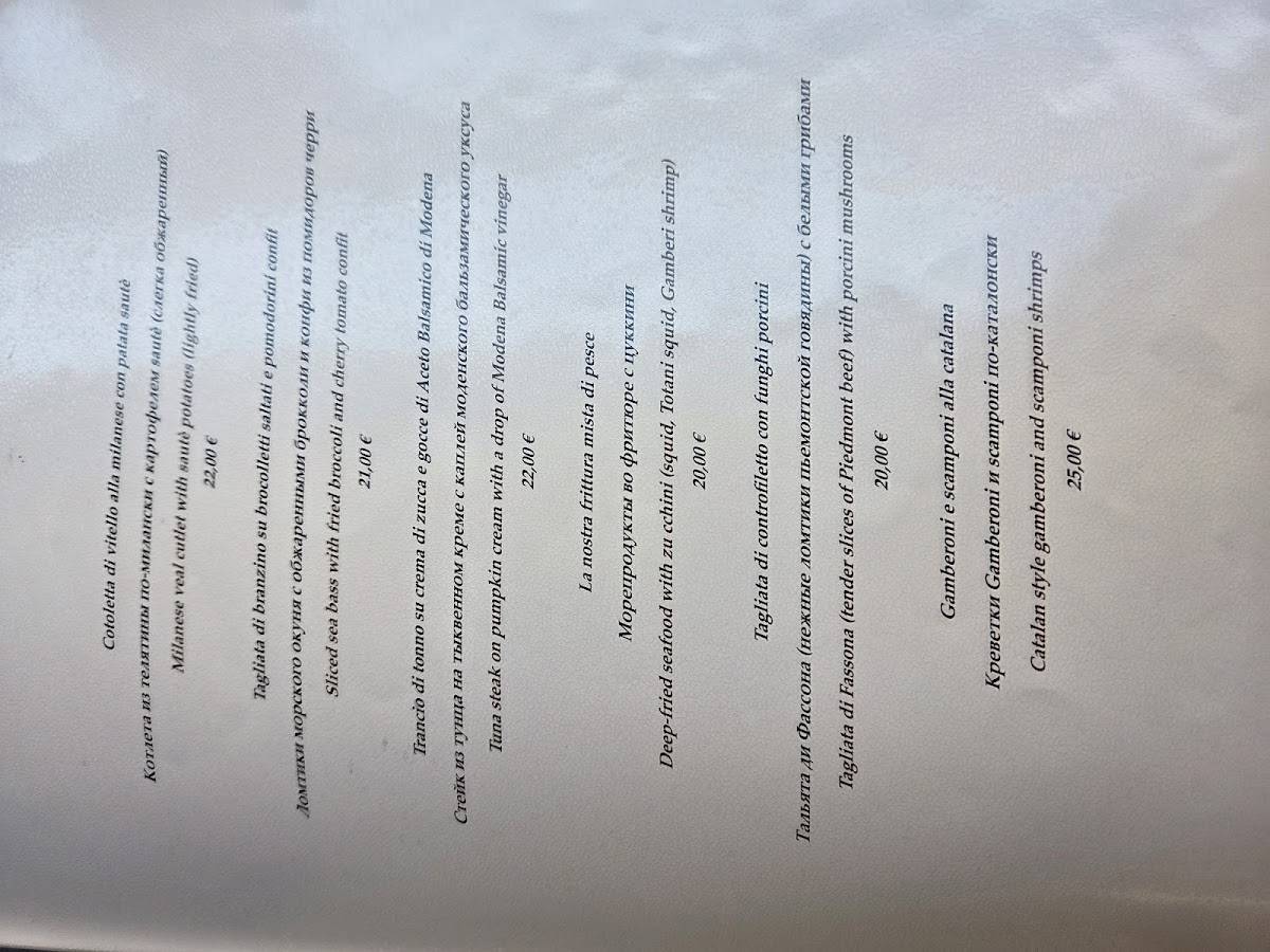 Menu di Pizzeria Ristorante Salernitano 