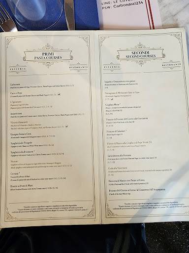 Menu di Ristorante Le Caveau 