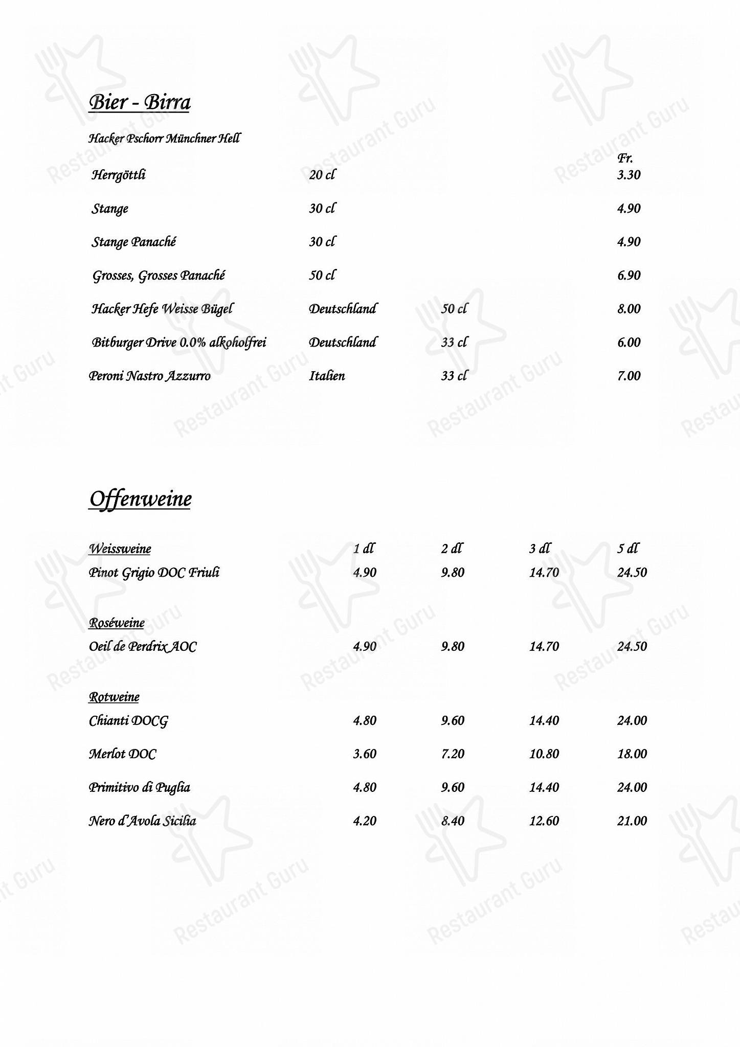 Boronia Catering Menu Pack per Römerhof Augst pizzeria