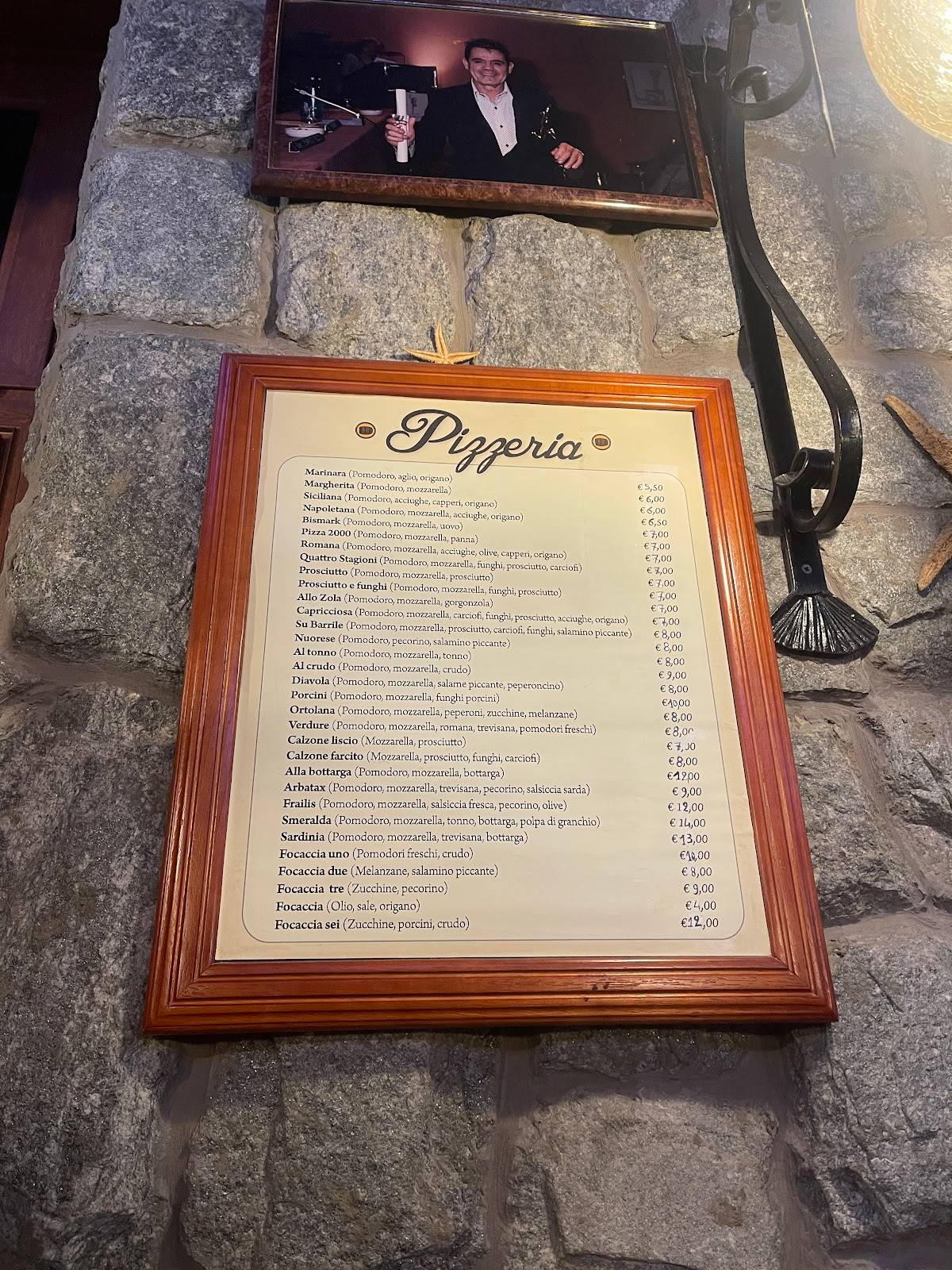 Menu di Su Barrile 