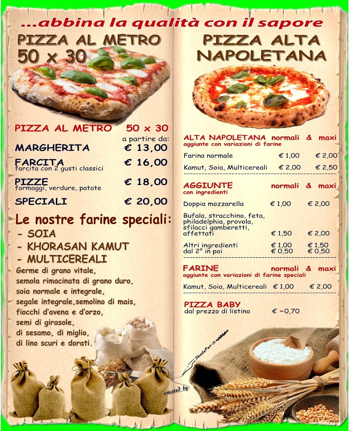 Menu di Zeus Pizza 