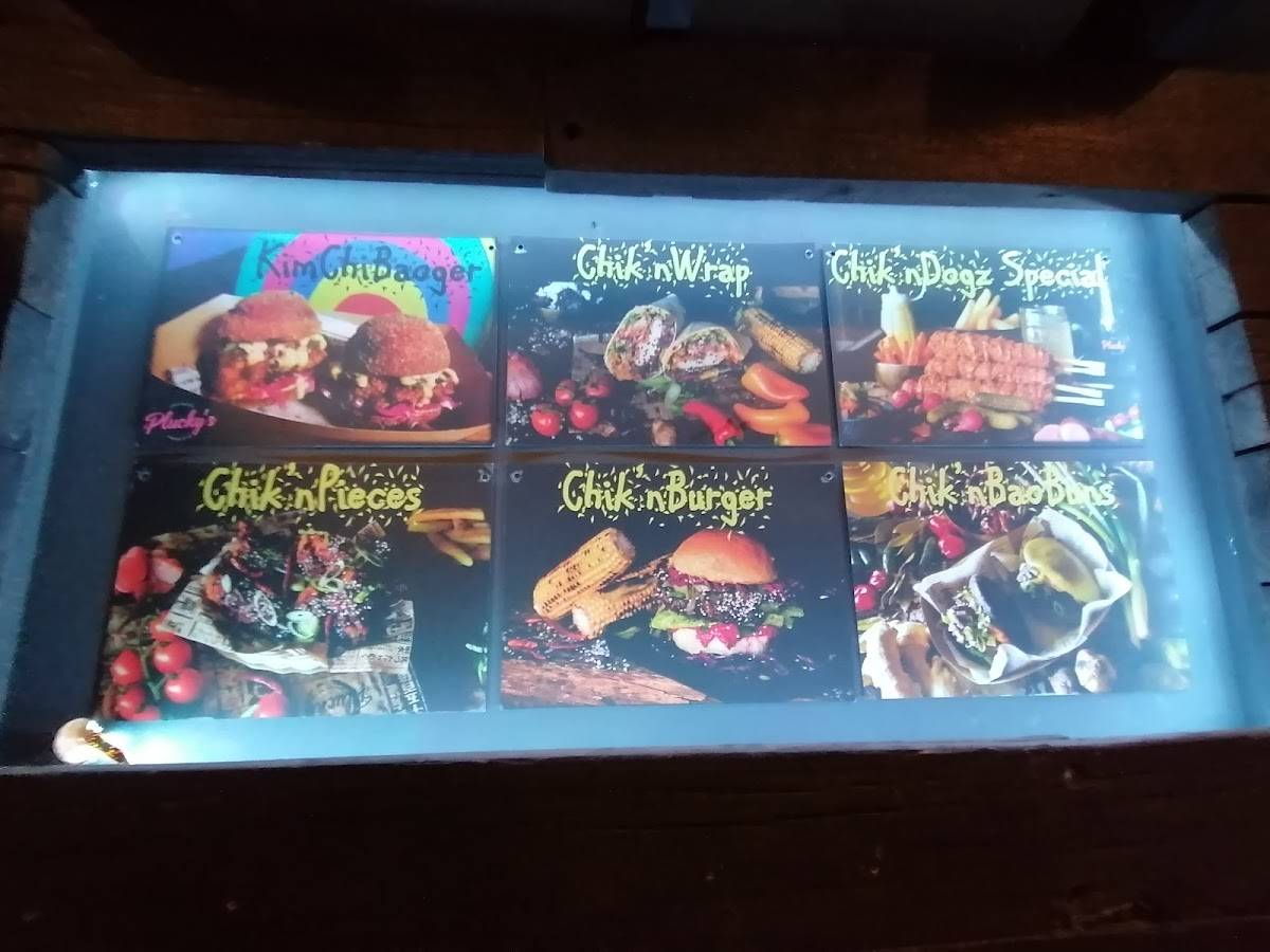 Menu at Plucky's Fried Chicken Korean Style restaurant, Cape Town, 66