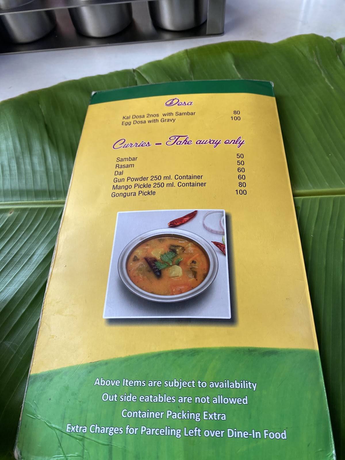 Polamma's Andhra Style(Opp Christ College) menu