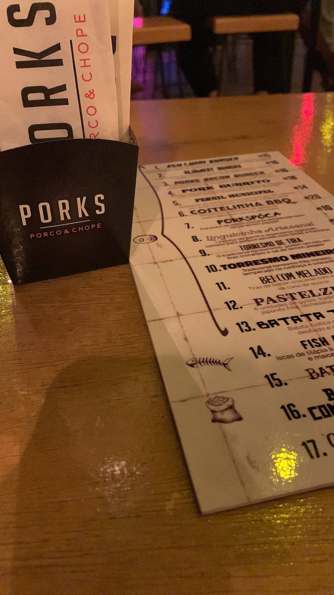 Haruba Pub cardápio