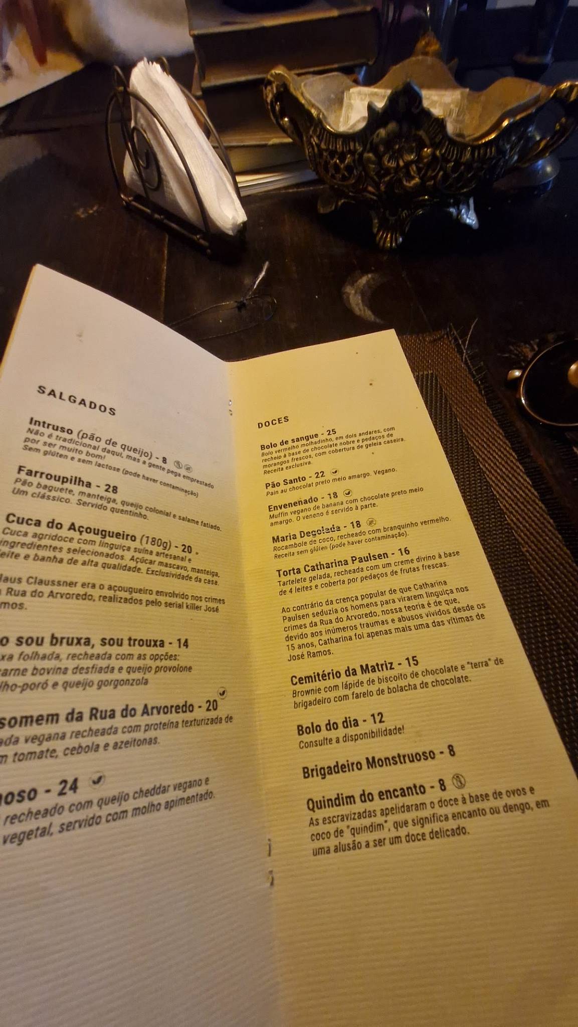 Café Mal Assombrado Poa cardápio