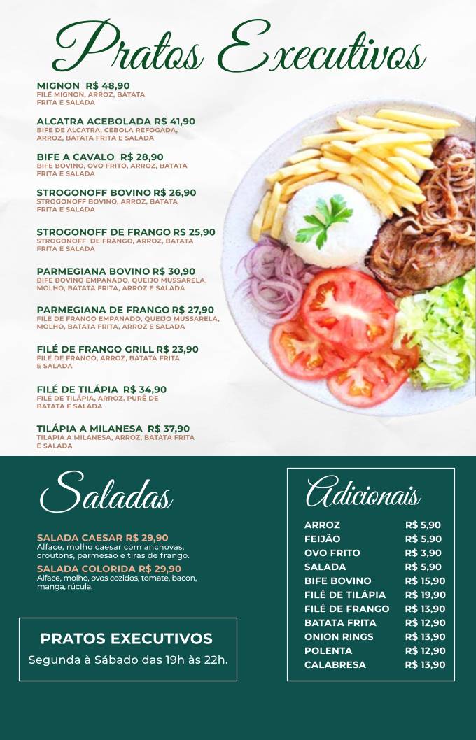 Ópera Café cardápio