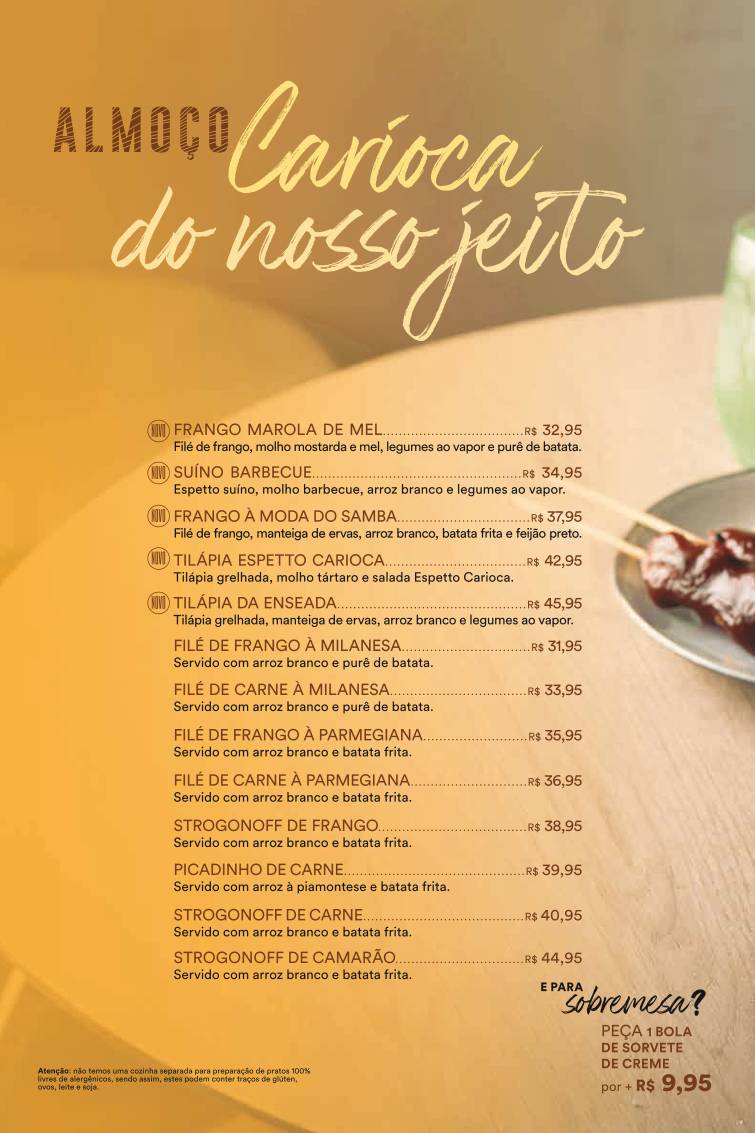 Espetto Carioca Lounge - Vila Valqueire cardápio