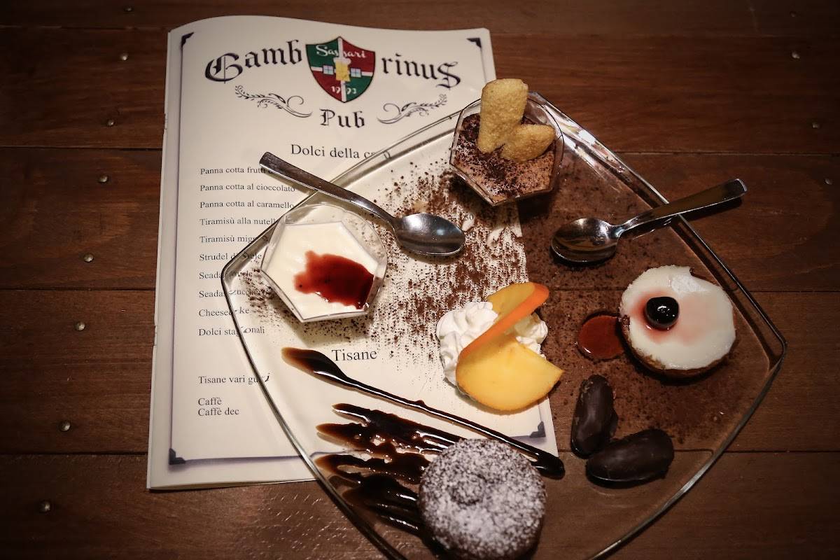 Menu di Pub Gambrinus dal 1993 a Sassari 