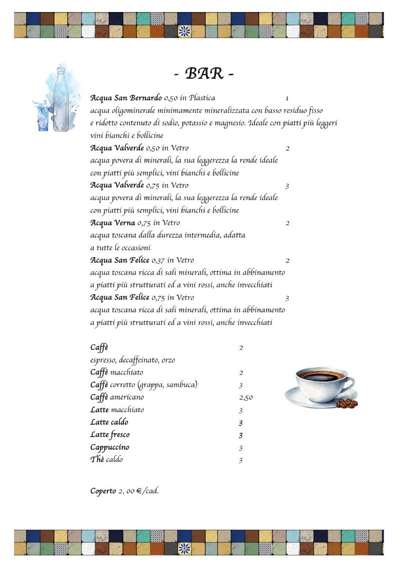 Menu di Le Barrique Wine Bar 