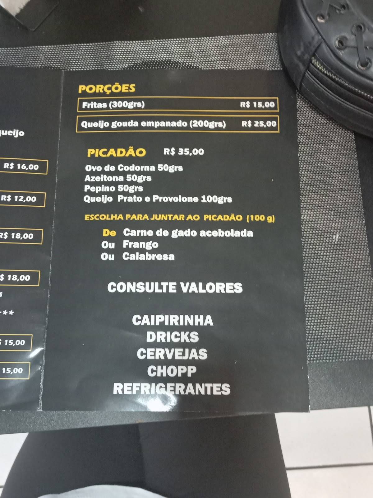 Tia Silvia Café cardápio