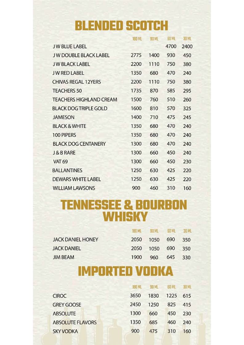 Ya Basa -Taproom & Kitchen menu