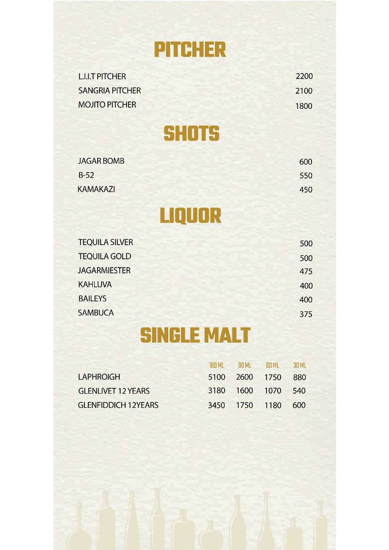 Ya Basa -Taproom & Kitchen menu