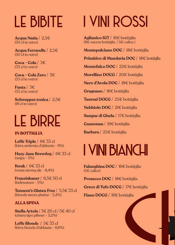 Menu de Puteca Osteria & Braceria