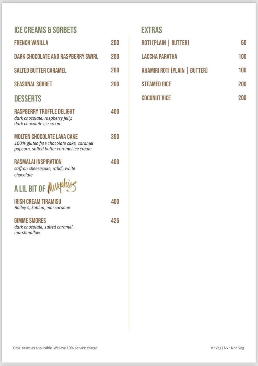 QORA - Cocktail Bar & Kitchen menu