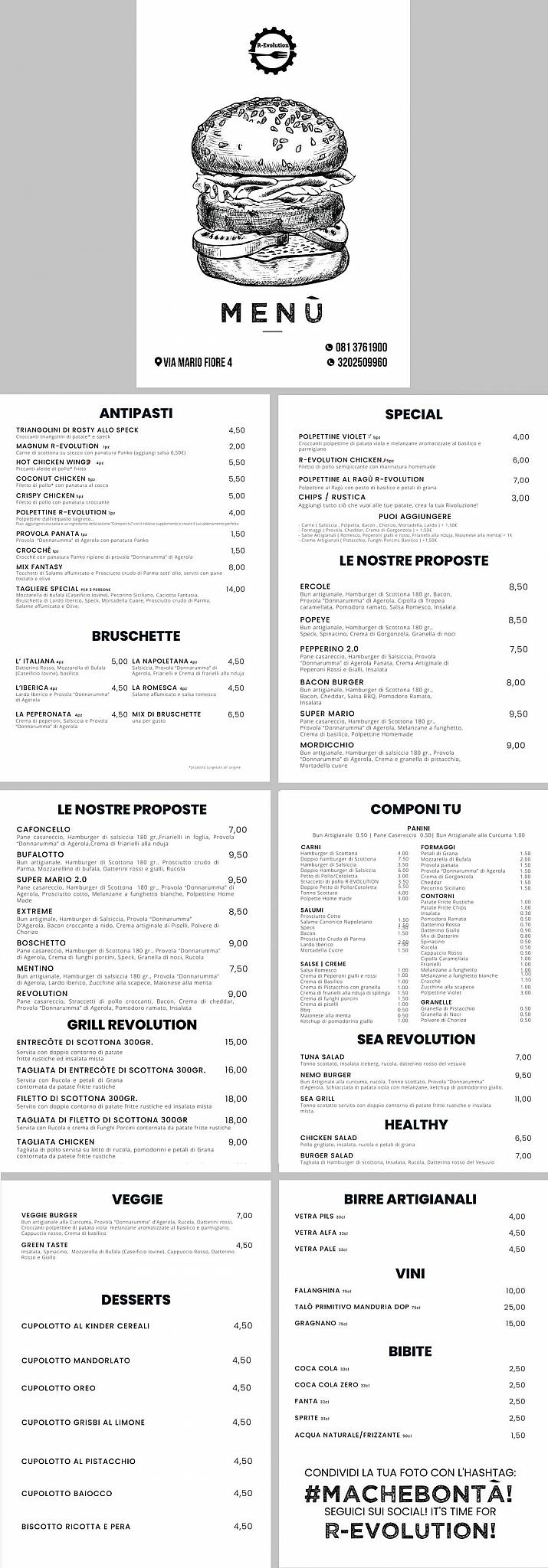 Menu de R-Evolution