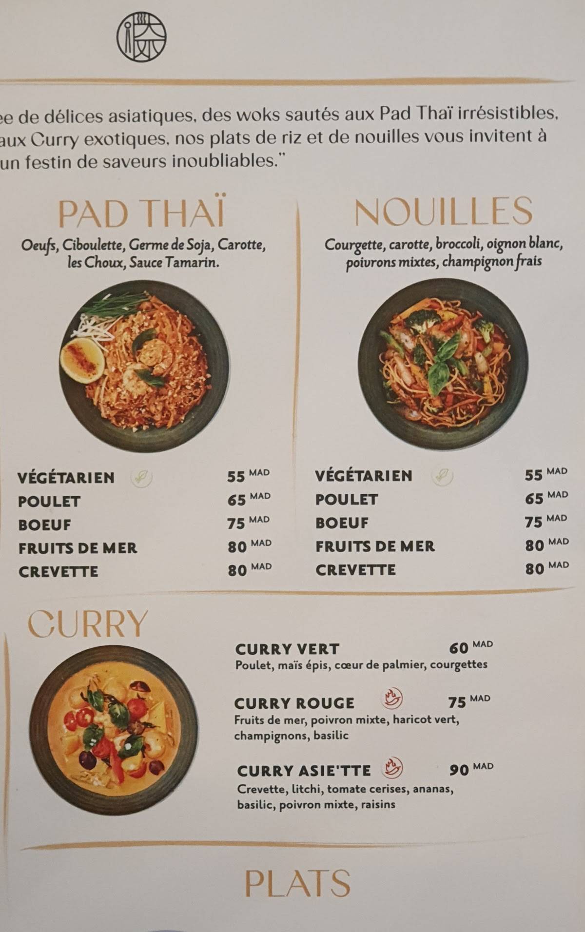 Menu de Asie’tte