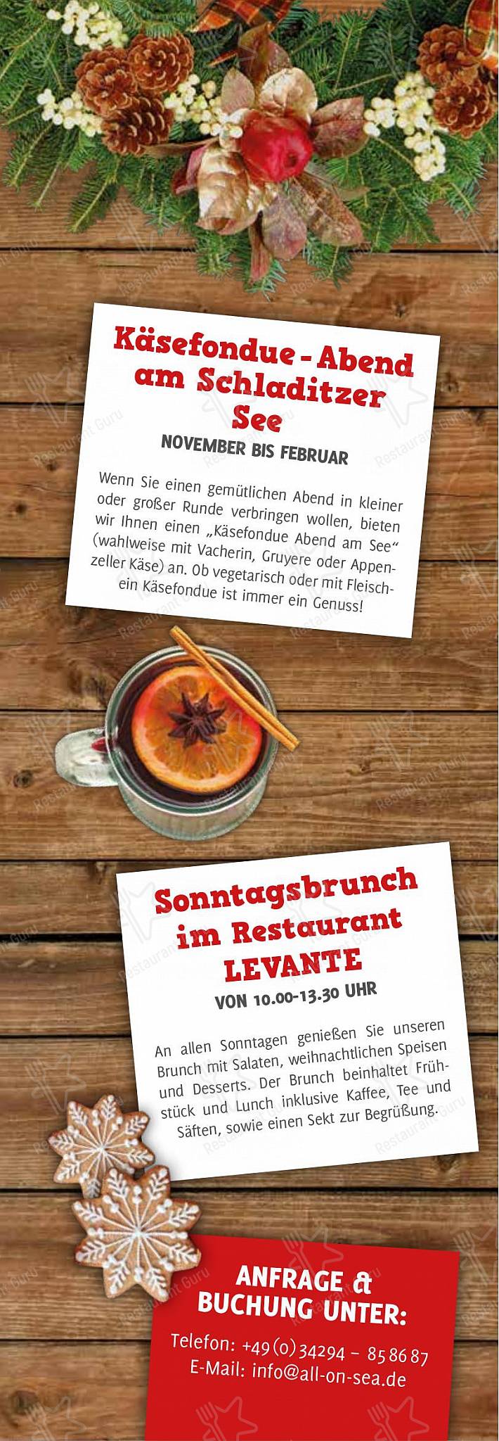 Детское pour Restaurant Levante restaurant