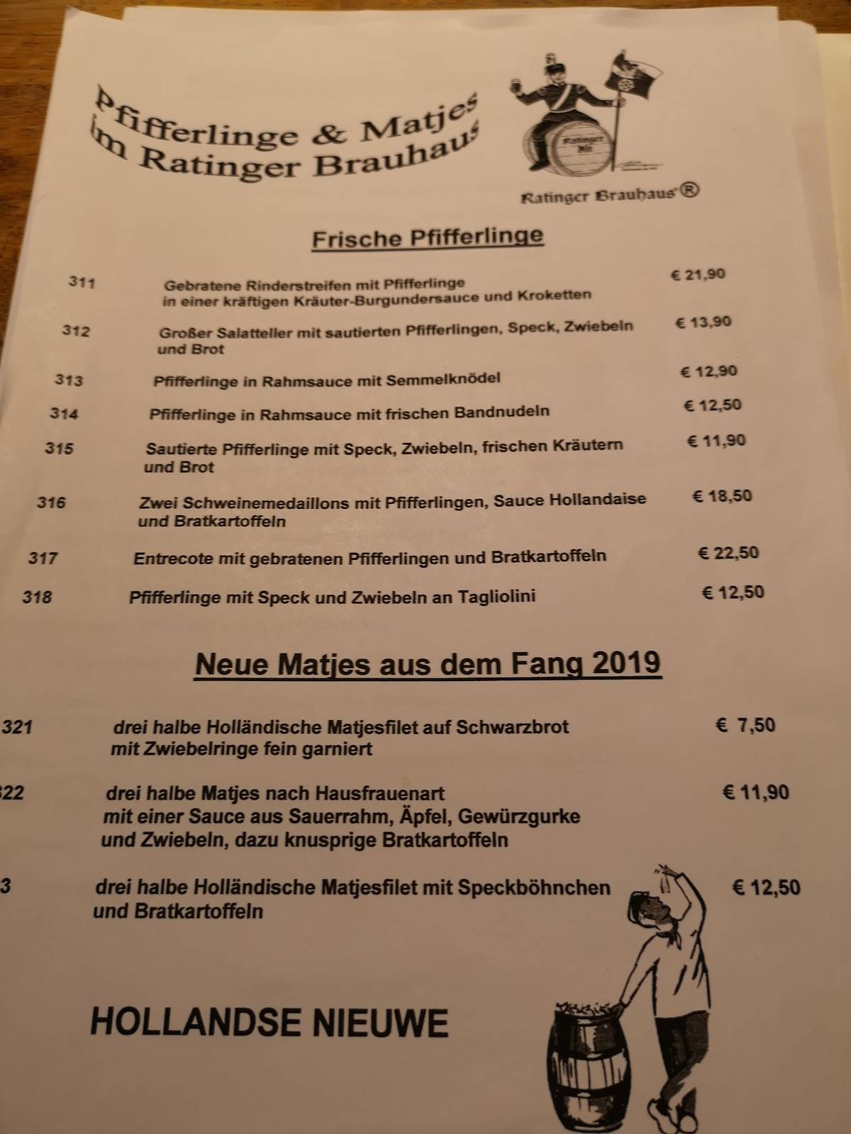 Speisekarte von Ratinger Brauhaus pub & Bar, Ratingen, Bahnstraße 15