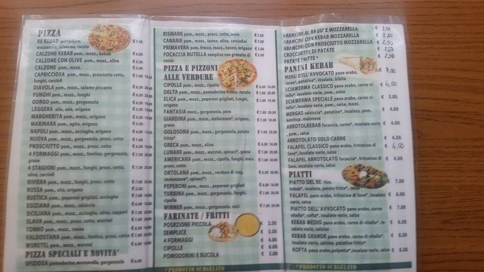 Menu di Re Kebab 
