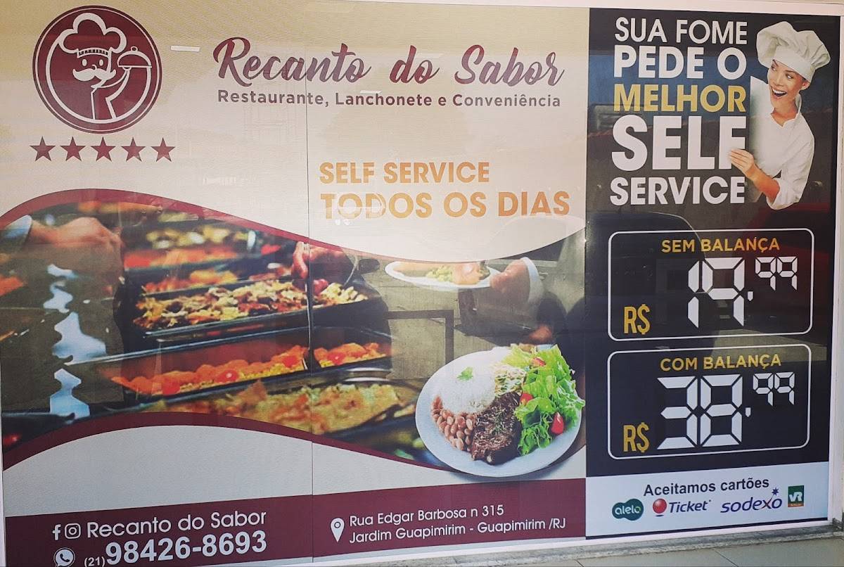 Recanto Do Sabor cardápio