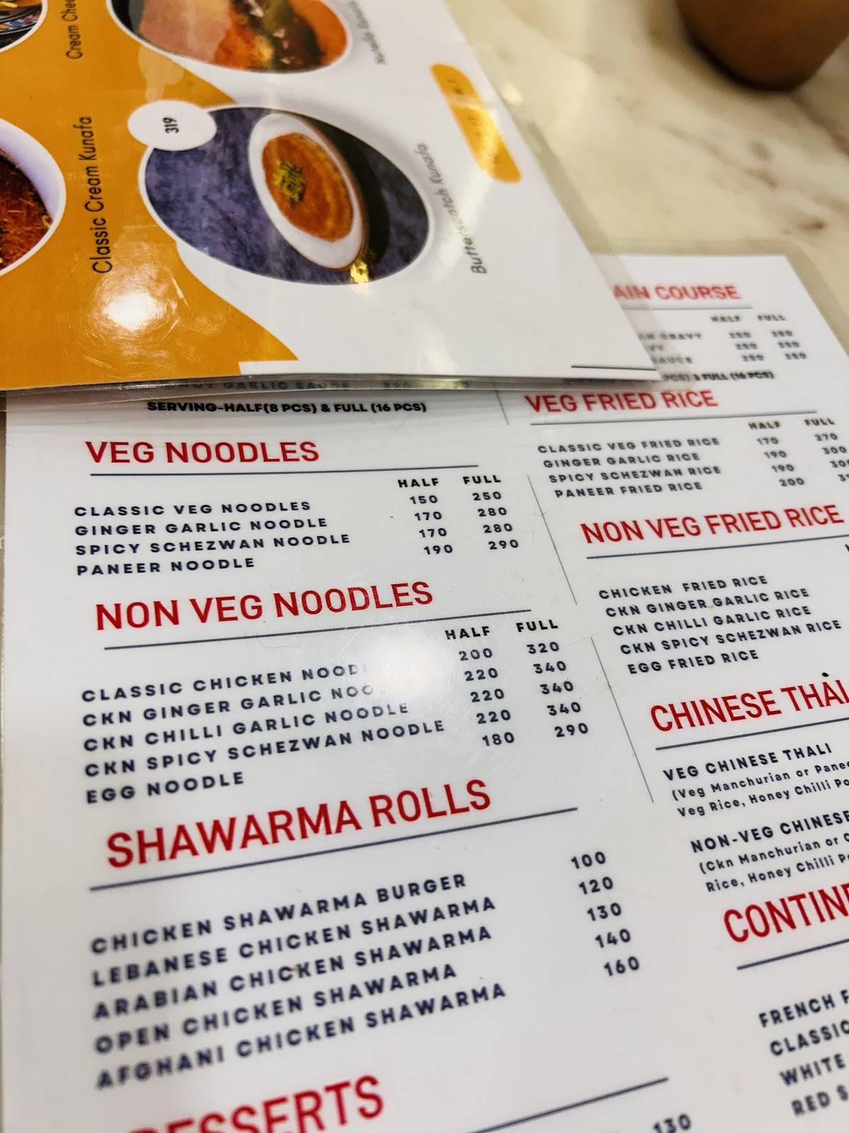 Red Dragon (Chopstix) menu