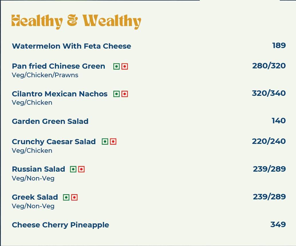 Refuell Restobar menu