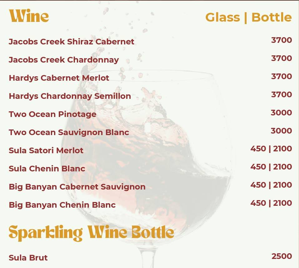 Refuell Restobar menu