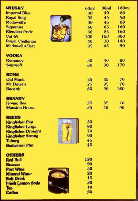 Rekha fast food (chanekar) menu