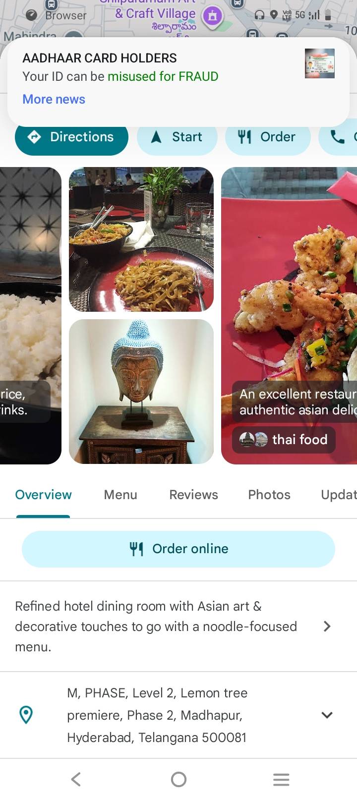 Republic of Noodles menu