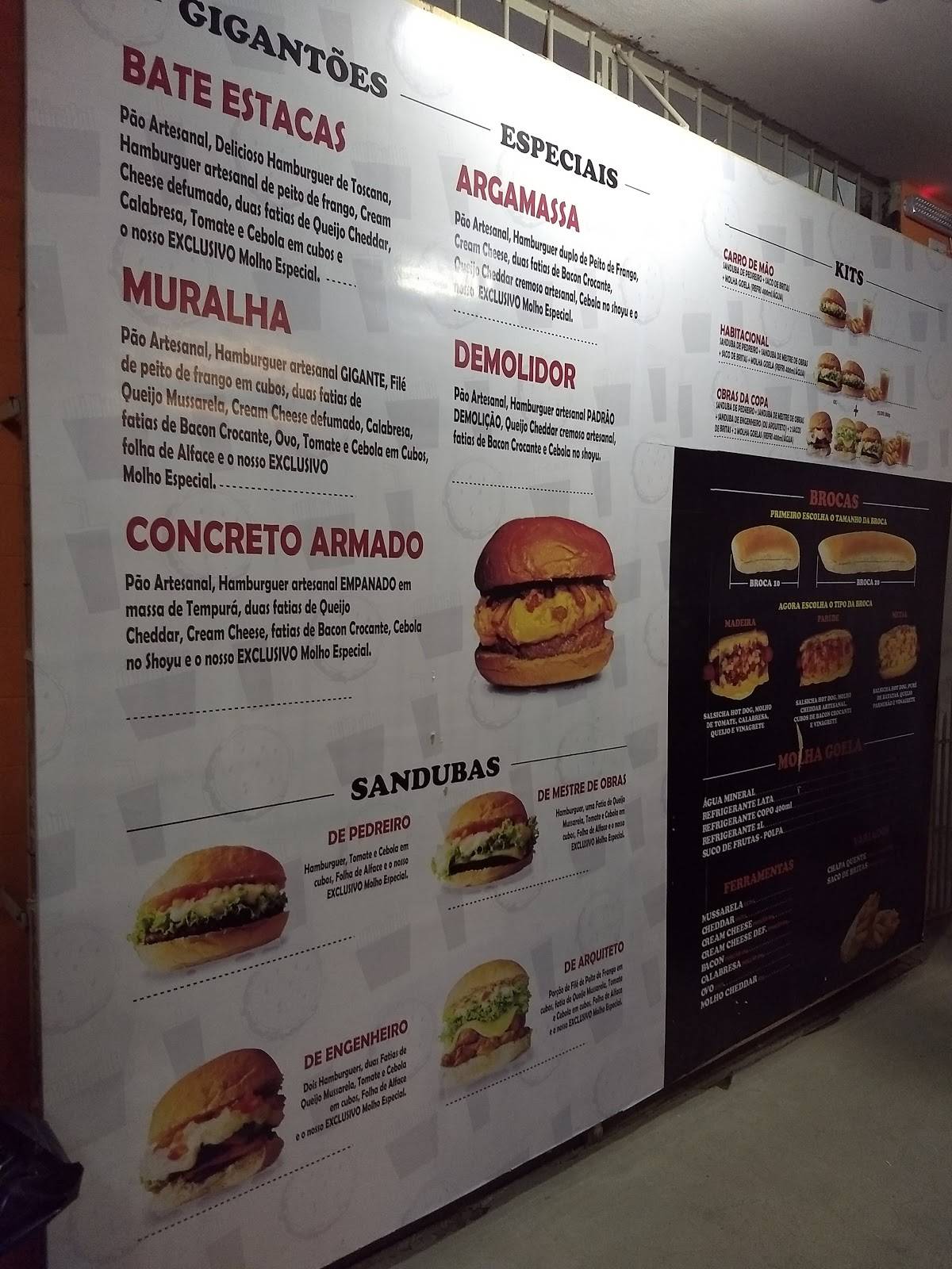 Armazém Food cardápio