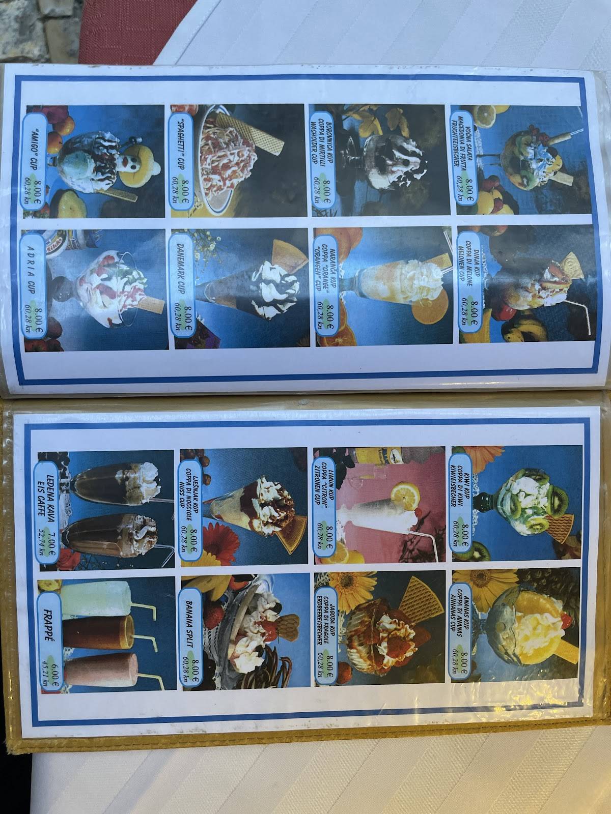 Menu di Adria Restaurant & Pizzeria 