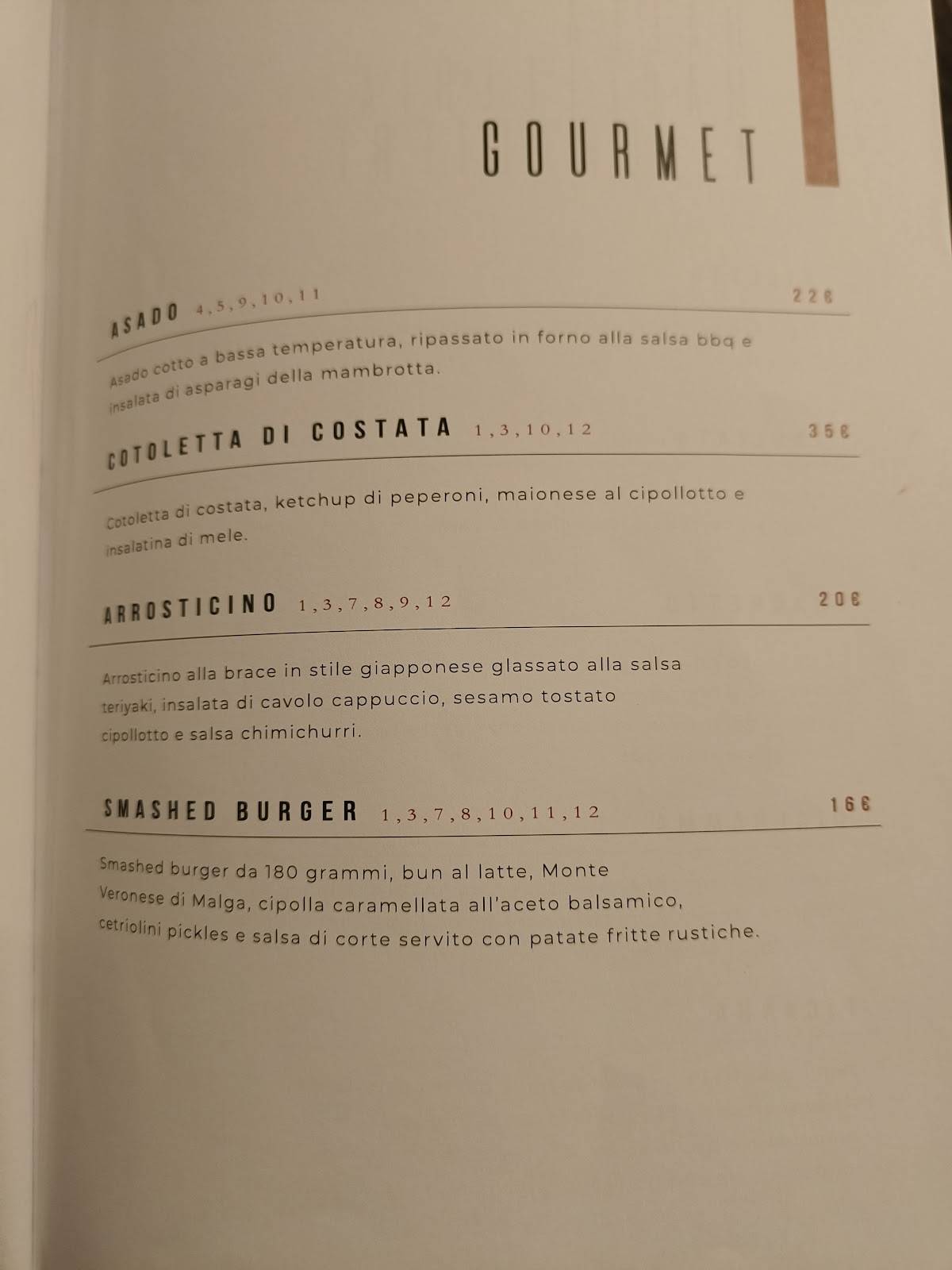 Menu di Agriturismo Corte Scaligera 