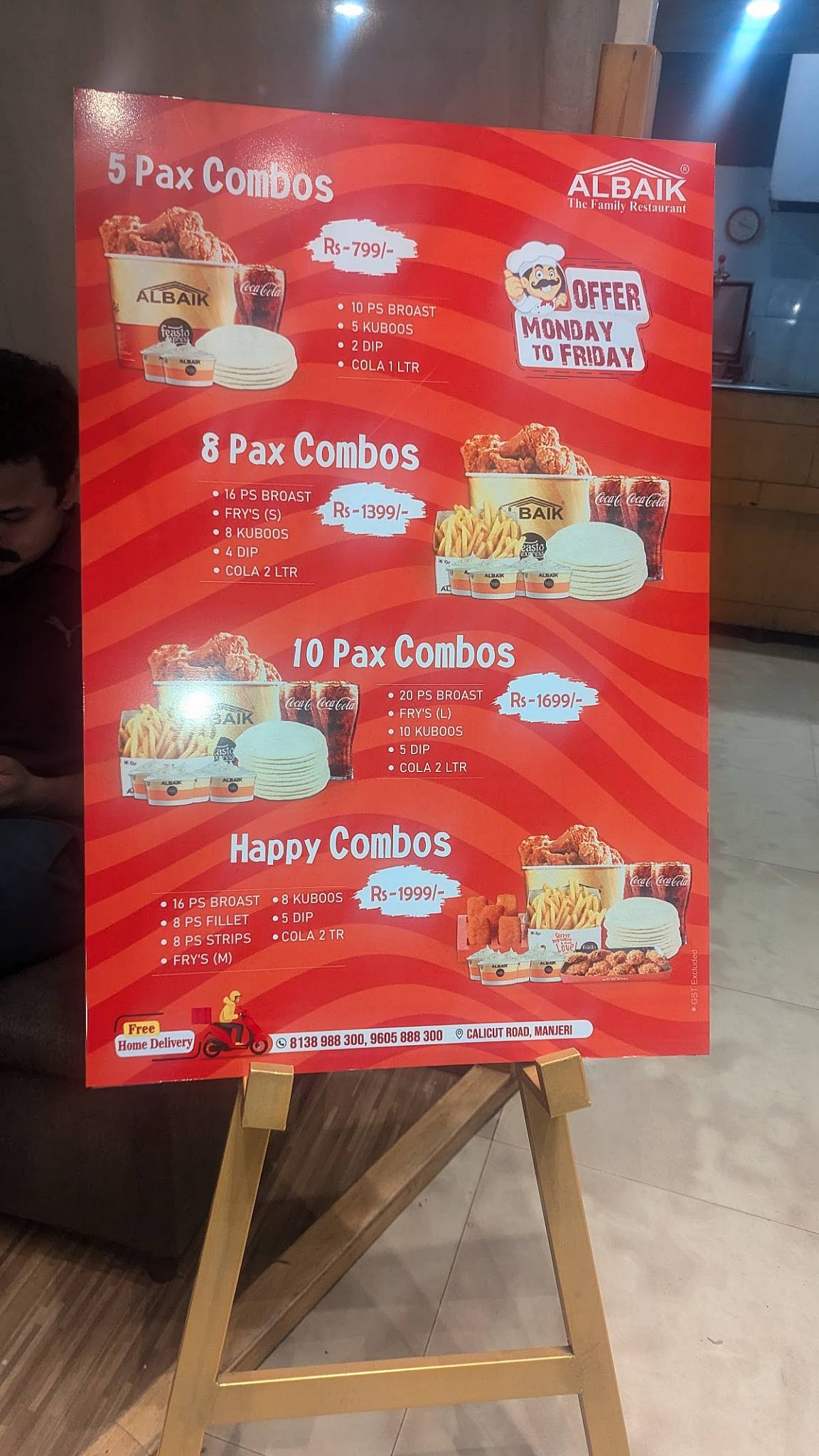 Albaik Restaurant menu