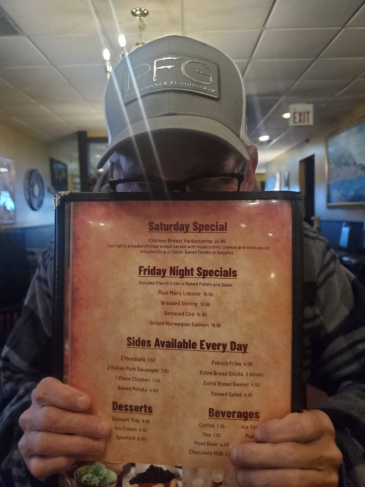 Menu at Alice's Supper Club, Iron River