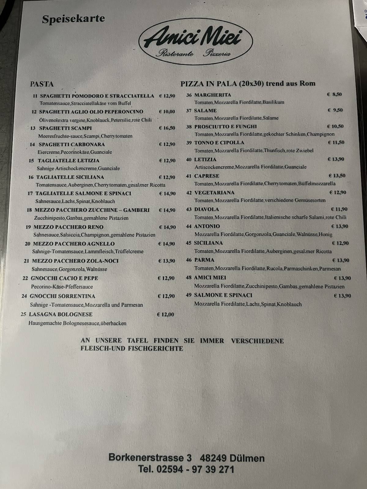 amici miei - italienisches restaurant dülmen