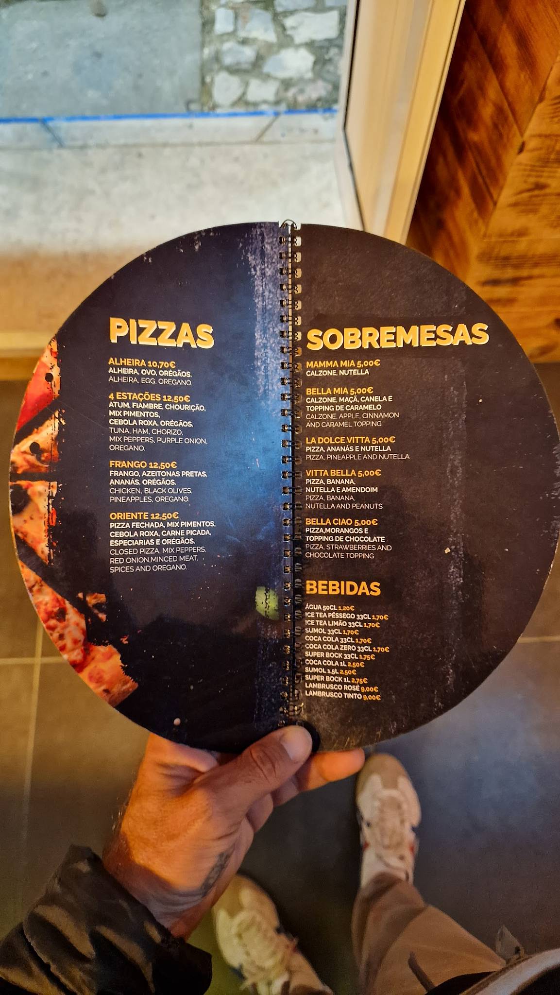 Menu em Art Pizza 2024 restaurante, Nazaré, image size:1153x2048