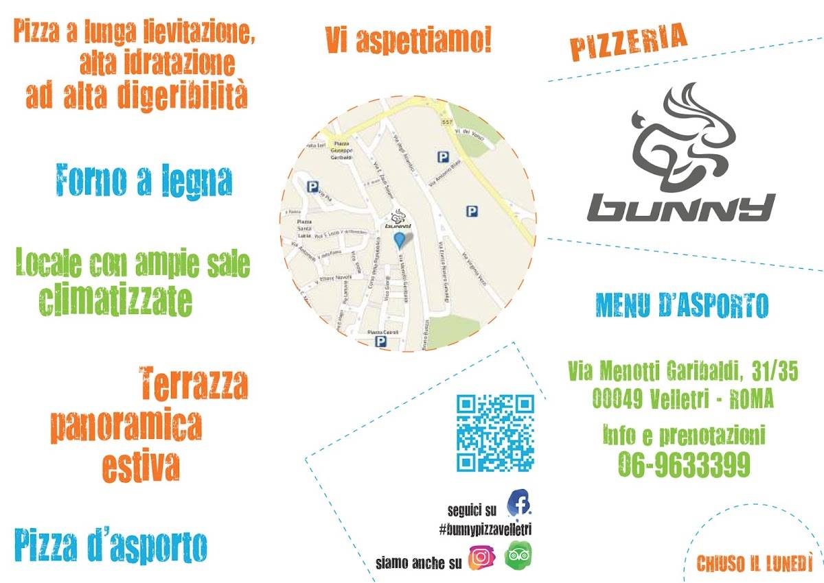 Menu di Pizzeria Bunny Velletri 
