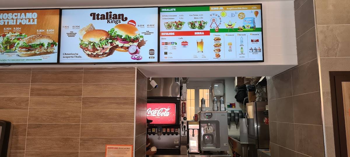 Menu de Burger King Risorgimento