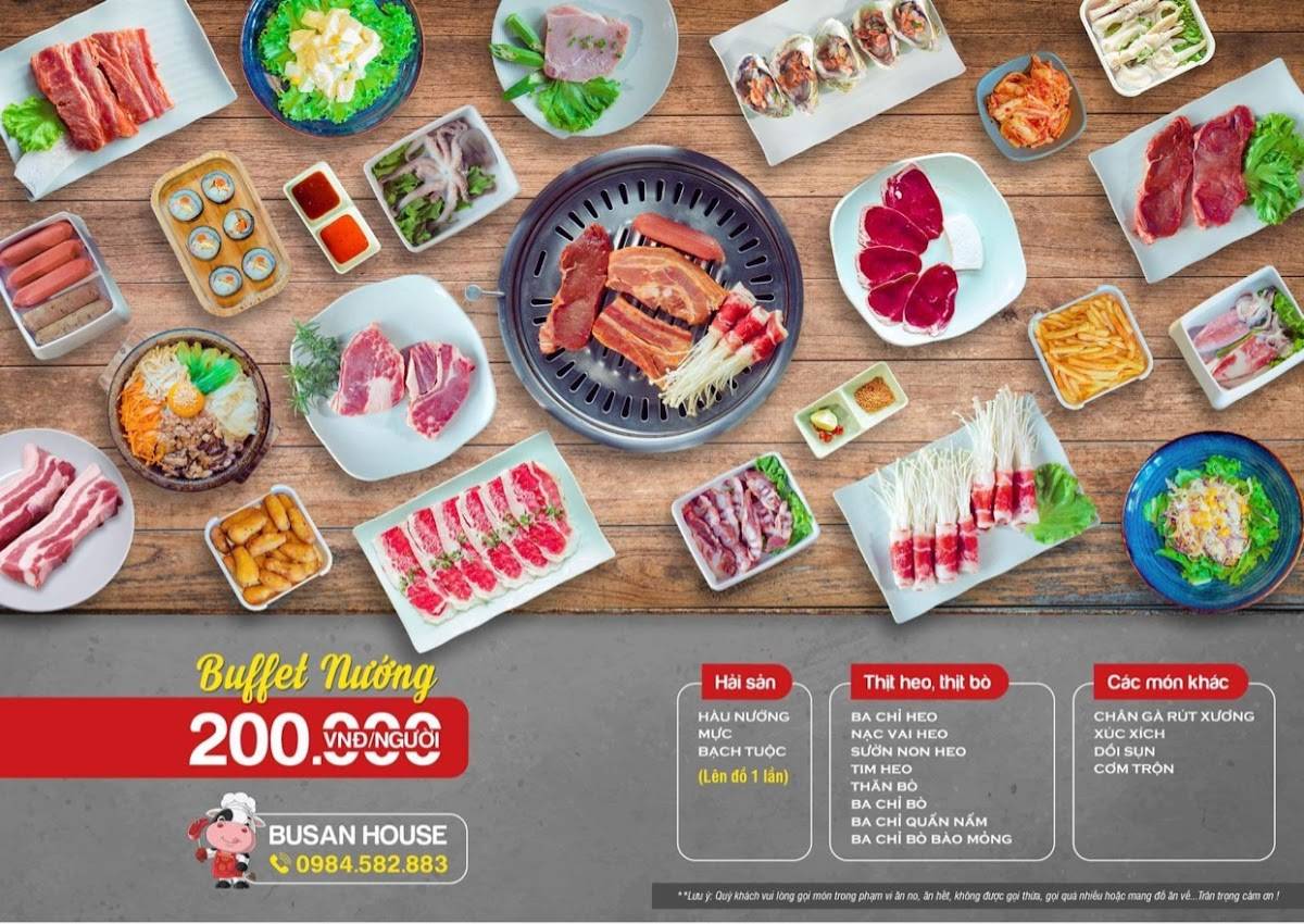 Menu at Busan House Nam Sach restaurant, Hai Duong, X8QJ+G9J