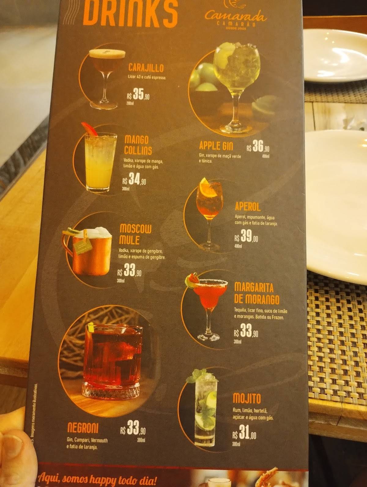 Camarada Camarão Jacarepaguá: Camarões, Happy Hour, Restaurante, Rio de Janeiro RJ cardápio