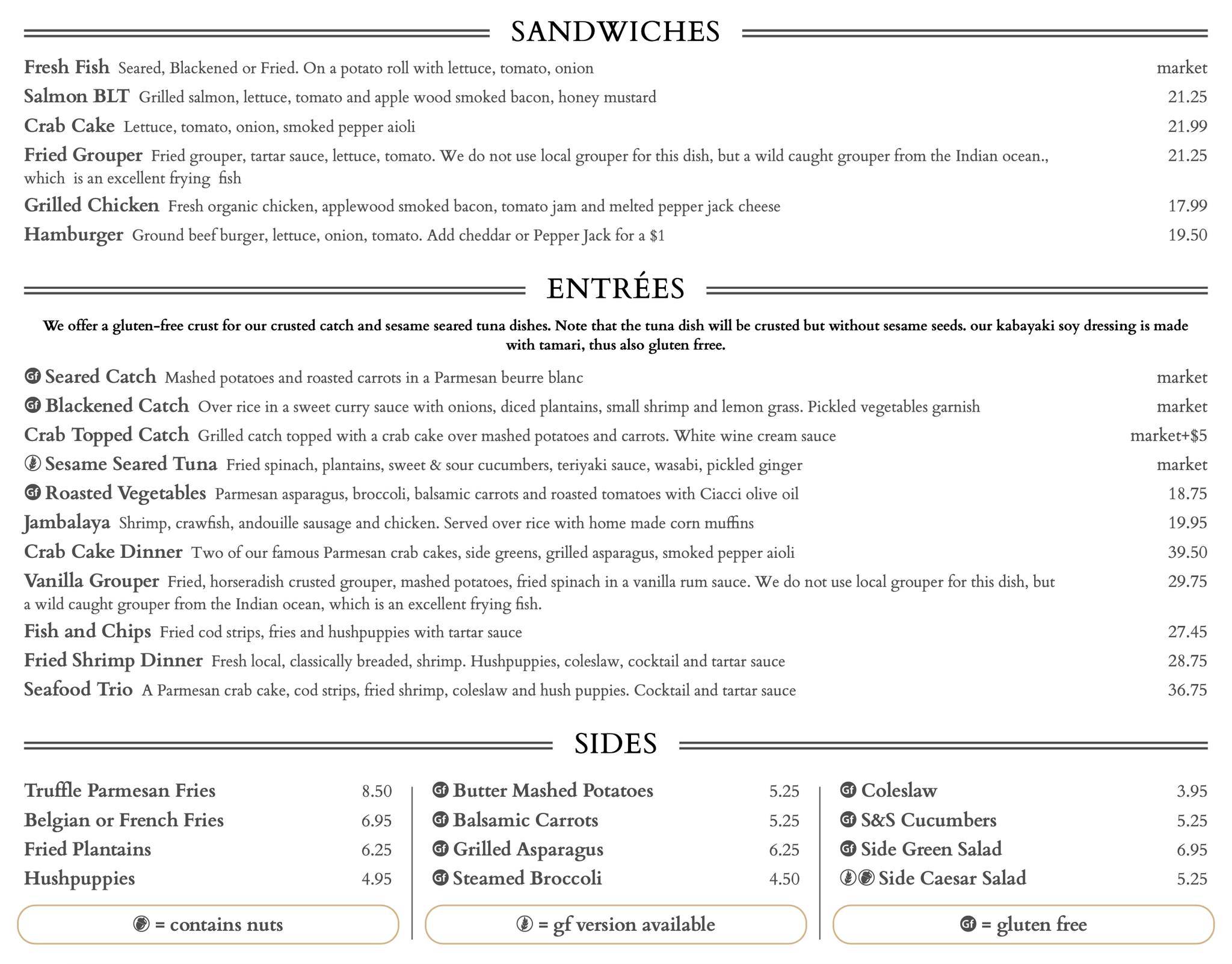 Menu at Cap's On the Water restaurant, Vilano Beach, Myrtle St