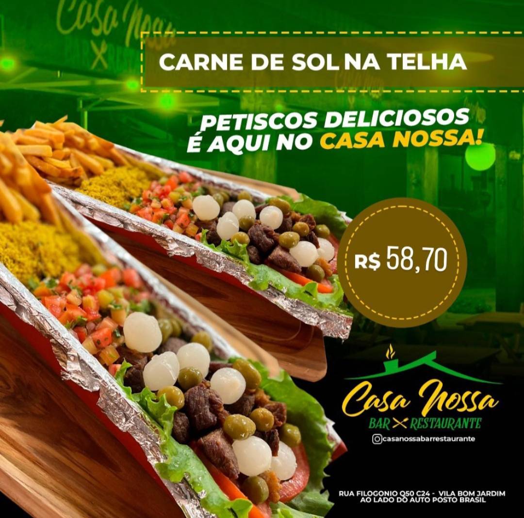 Casa Nossa Restaurante cardápio