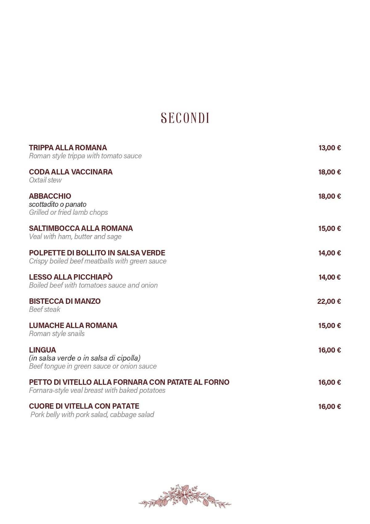 Menu di Casa Sceppa 